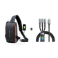 🔒 50% RABATT NU! 🎒 Sportaxelväska med USB-laddning – Stöldsäker & Dolda Fack – Perfekt för Pendling, Resa & Vardag ⚡