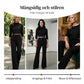 ✨Begränsad tid – 59% rabatt⏰Elegant set med crop top och byxor med vida ben för kvinnor