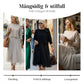 👗 Långärmad topp och ärmlös klänning för kvinnor, 2-delat set – För den perfekta, eleganta looken varje dag! ✨