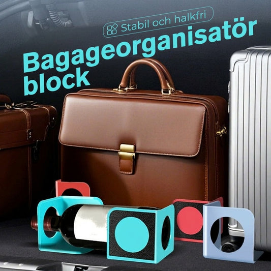 2 st bagageutrymmesorganisatörer med dubbla halkskydd