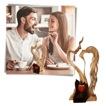 👩‍❤️‍👨Para Love Fa dekorativa dekorationer, Kreativ dekorativ konst