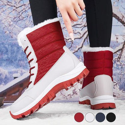 👢 50% REA NU! 🔥 Vattentäta Vinterkängor för Kvinnor - Varma & Skyddande, Perfekt för Snö och Kallt Väder