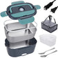 🎁 57% RABATT🔥2-i-1 Bärbar Dual Voltage Electric 7-delad Set Lunchbox