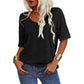 ✨2026 Begränsad tid 50 % rabatt🌸 Enfärgad V-ringad T-shirt dam