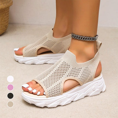 👡50 % RABATT!✨ Sommar löpsandaler med fotvalvsstöd och öppen tå för damer ☀️ Ergonomisk fotvalvsstöd✨