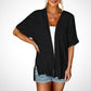👚 50% RABATT NU! ☀️ Flödande kortärmad cardigan – Lättvikt, andningsbar & ansträngningslöst chic – sommarbasvara 🌿