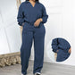 🔥Begränsad tid – 60% rabatt⏰✨Wieanfedy™ Långärmad Topp & Elastisk Dragkordbyxor Set🌸