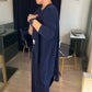 💥Julrea 50% Rabatt💥Elegant Tre-delat Set: Lång Kofta, Topp och Byxor