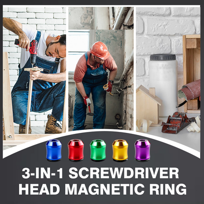 🛠️ KÖP 1, FÅ 1 GRATIS! ⚡ 3-i-1 Magnetisk Bit-ring – Snabb Byte, Stark Hållkraft & Bärbar 🧲