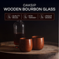 🥃 50% RABATT! 🔥 Handgjutet förkolnat dricksglas – Original träwhiskyglas – Unik design, förkolnad yta & hållbart – perfekt för bourbon, whisky eller som en originell present 🎁