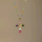 💜 SISTA DAGEN AV ERBJUDANDET – 50 % RABATT 💜💖Färgglada Halsband med Korshängen i Strass