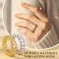 🔈🔈60% RABATT🎁Gnistrande ring med zirkoner💍
