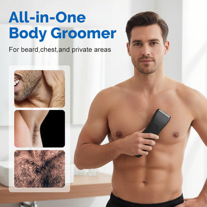 💈 50% RABATT NU! ✨ Digital Kroppstrimmer för Män – LCD-display, Vattentät & Olika Trimmhuvuden 📱⚡