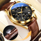 Wieanfedy™ Men’s Fashionable Quartz Watch with Leather Band