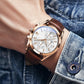 Wieanfedy™ Men’s Fashionable Quartz Watch with Leather Band