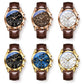 Wieanfedy™ Men’s Fashionable Quartz Watch with Leather Band