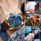 Wieanfedy™ Men’s Fashionable Quartz Watch with Leather Band