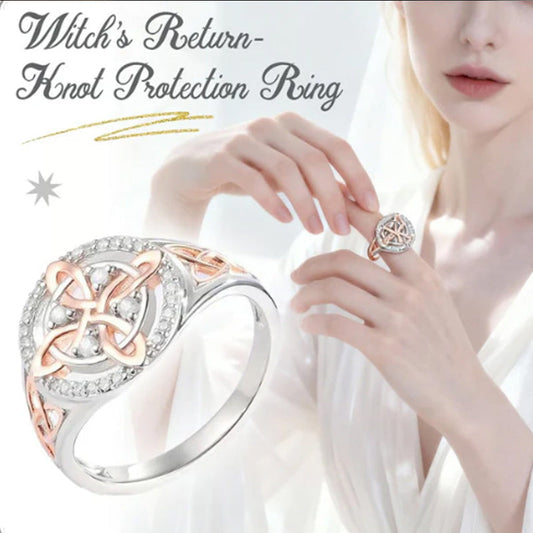 🎁✨Elegant tvåtonig Keltsknotzirkonring🔥