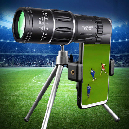 🔭50% RABATT NU! ✨ Portabelt Monokulärt Teleskop 500x60 | BAK4 Prism, Stativ & Telefonhållare 📸