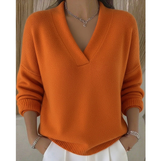 Cozy V-Neck Sweater for Casual Wear 🧶