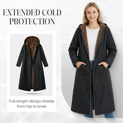✨Begränsad tid – 59% rabatt⏰Wieanfedy™ Lång dam Vintage Parka med mysig foder och kapuschong