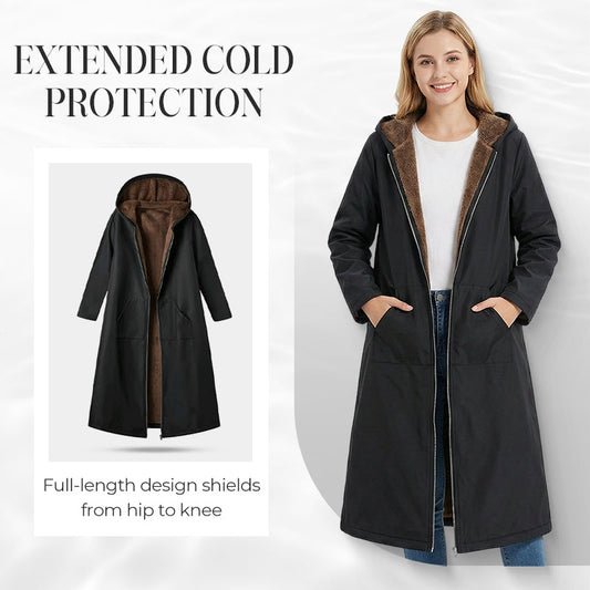 ✨Begränsad tid – 59% rabatt⏰Wieanfedy™ Lång dam Vintage Parka med mysig foder och kapuschong