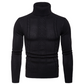 ✨Begränsad tid – 60% rabatt⏰Kabelstickad Tröja med Hög Krage för Herr | Slim Fit