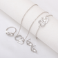 💖✨ 4-delat Dubbelhjärtjuvelset | Romantisk Elegans för Varje Ögonblick 💍