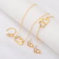 💖✨ 4-delat Dubbelhjärtjuvelset | Romantisk Elegans för Varje Ögonblick 💍