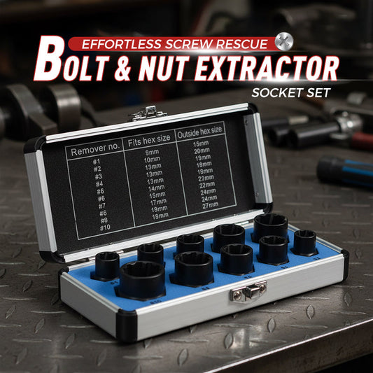 🔧 Damagerad Bolt- & Nötextraktorsockettset 🧰