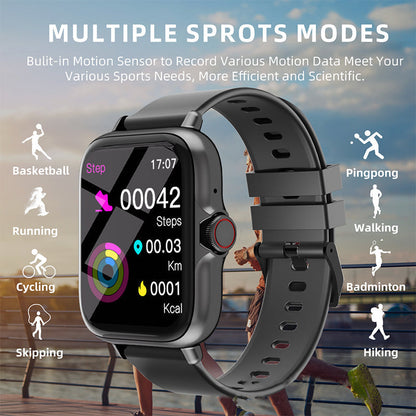 🔥2026 Nyheter i rea⌚ Unisex-smartklocka🎁 Svara och ring samtal🛌 Sömnspårning🏋️ 100 sportlägen💦 IP68 vattentät stegräknare