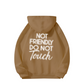 Oversized Huvtröja Unisex med “Not Friendly“ Tryck