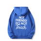Oversized Huvtröja Unisex med “Not Friendly“ Tryck