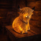 🔥🎁Nyhet 50 % RABATT🔥🐮Varm Highland Light: Lampa i form av en Highland-ko