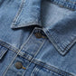 ⏳Begränsad tid – 50% rabatt✈Fri frakt🚀Damers casual lång jacka i denim med knappning