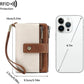 ⏳Begränsad tid – 50% rabatt⏰Damers RFID-säker läderplånbok
