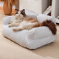 Ice Silk Cooling Pet Bed Andas tvättbar hundsoffa