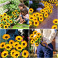 🌻🔥🔥🔥Vanntett solsikkellys med solcellepanel