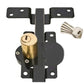 🔒 50% RABATT NU! 🚪 Tungt Grindlås – 50/70mm Lång Skott, 5 Nycklar Ingår – Dubbelsidig Nyckelåtkomst, Rostbeständig Järnkonstruktion 🔑