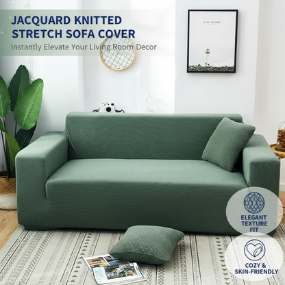 Jacquardstickad elastisk sofföverdrag