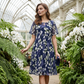 👗✨ 50% RABATT! Kortärmad A-linjeformad Festklänning