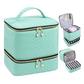 Dubbelskikt Nail Lack Organizer väska