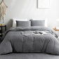 🛏️ 50% RABATT 🌊 | 4-delat Påslakanset – 3D Bäckebölja & Förvättad Bomull