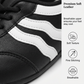 Damenschnür-Sneaker im Retro-Wave-Streifen-Design