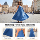 👗 50% RABATT! 🥰 Avslappnad, Lös Denim-Maxi Klänning med V-ringning – Bekväm, Mångsidig & Perfekt För Vardagsbruk 🌸