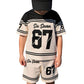 Pojkars 3D-tryckt t-shirt & shorts-set