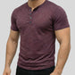 👕 50% RABATT 🔘 | Kortärmad Henley T-shirt – Klassisk Knappstolpe & Andningsbar Premiumblandning