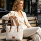 Elegant spetsig shopper-taske med stort utrymme