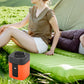 🔋 50% RABATT! ⚡ Mini Elektrisk Luftpump för Utomhusbruk med Lampa – Kompakt, Stark Luftflöde & Perfekt För Camping, Luftmadrasser & Poolleksaker 🏕️