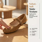 🥿 50% RABATT! 🌿 Bekväma PU Mocka-Look Ballerinaskor med Rem – 2026 Ny Stil – Mjuka, flexibla & stilrena för vardagsbruk ✨